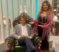 صورة ليلى علوي بجوار تمثال عادل إمام تشعل مواقع التواصل الاجتماعي